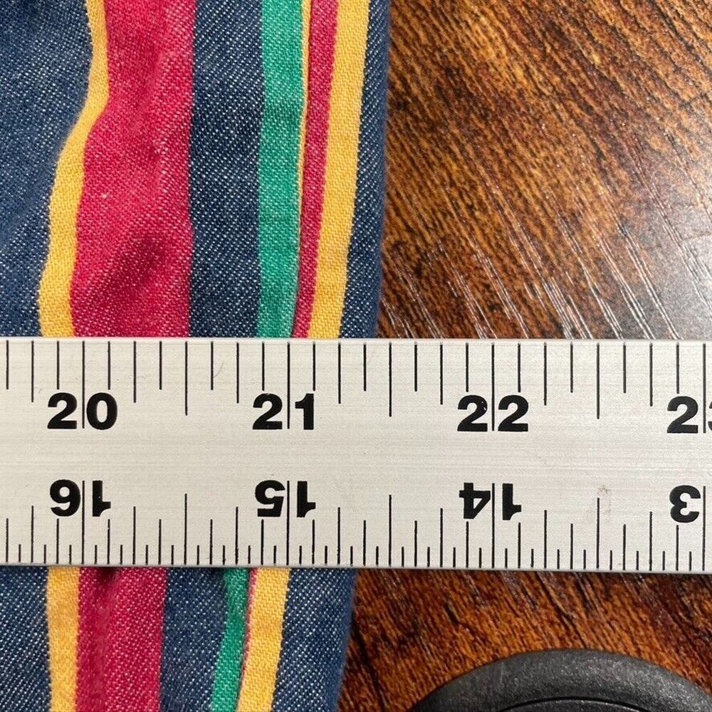Vintage GUESS by Georges Marciano: Striped multi color‎ Button Down Top - Picture 5 of 5